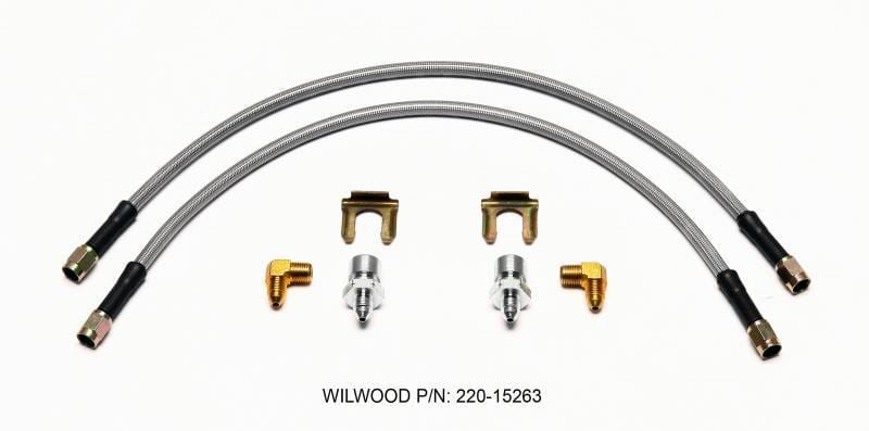 Wilwood 220-15263 Wilwood Flexline Kit 18inch M10x1.50 IF 1/8-27 NPT 90 Degree