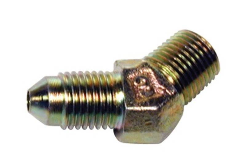 Wilwood 220-6412 Wilwood Inlet Fitting - 1/8-27 NPT to -3 (45)