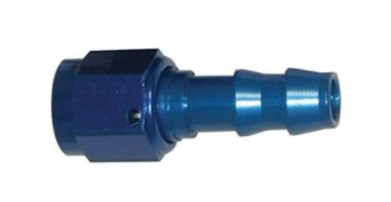 Wilwood 220-7534 Wilwood Fitting Straight -6 Swivel to 3/8 Hose Barb Aluminum