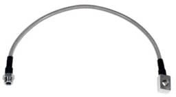 Wilwood 220-8216 Wilwood 20in OAL Flexline -3 Hose to M10 by 1.00 to 12 Deg. Banjo Bubble Flare