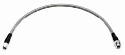 Wilwood 220-8223 Wilwood 17in OAL Flexline -3 Hose to M10 x 1.00 to -3Female Bubble Flare