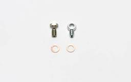 Wilwood 220-13674 Wilwood Fitting Kit -3 Male w/ 3/8-24 Banjo Bolt (For Banjo Outlet Master Cylinders)