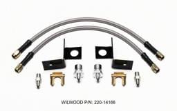 Wilwood 220-14166 Wilwood Flexline Kit 14 inch -3 M10-1.00 IF 1/8 NPT Straight