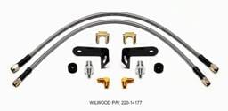Wilwood 220-14177 Wilwood Flexline Kit 20 inch -3 M10-1.0 BF 1/8 NPT 90 Degree