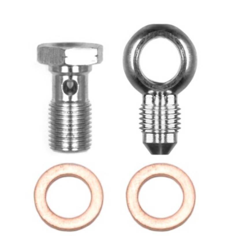 Wilwood 220-14431 Wilwood Banjo Fitting Kit -3 male to 10mm-1.00 Banjo Bolt & Crush Washers (1 qty)