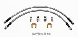Wilwood 220-15021 Wilwood Flexline Kit 18 inch -3 3/8-24 IF 1/8 NPT Straight