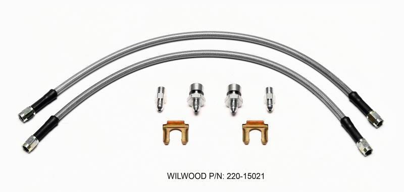 Wilwood 220-15021 Wilwood Flexline Kit 18 inch -3 3/8-24 IF 1/8 NPT Straight