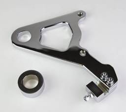 Wilwood 250-10165 Wilwood Caliper Mounting Kit Chrome w/Bracket GP310 2000-06 FLH/FLT