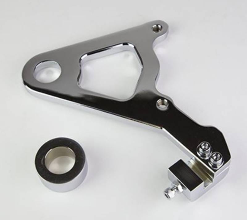 Wilwood 250-10165 Wilwood Caliper Mounting Kit Chrome w/Bracket GP310 2000-06 FLH/FLT