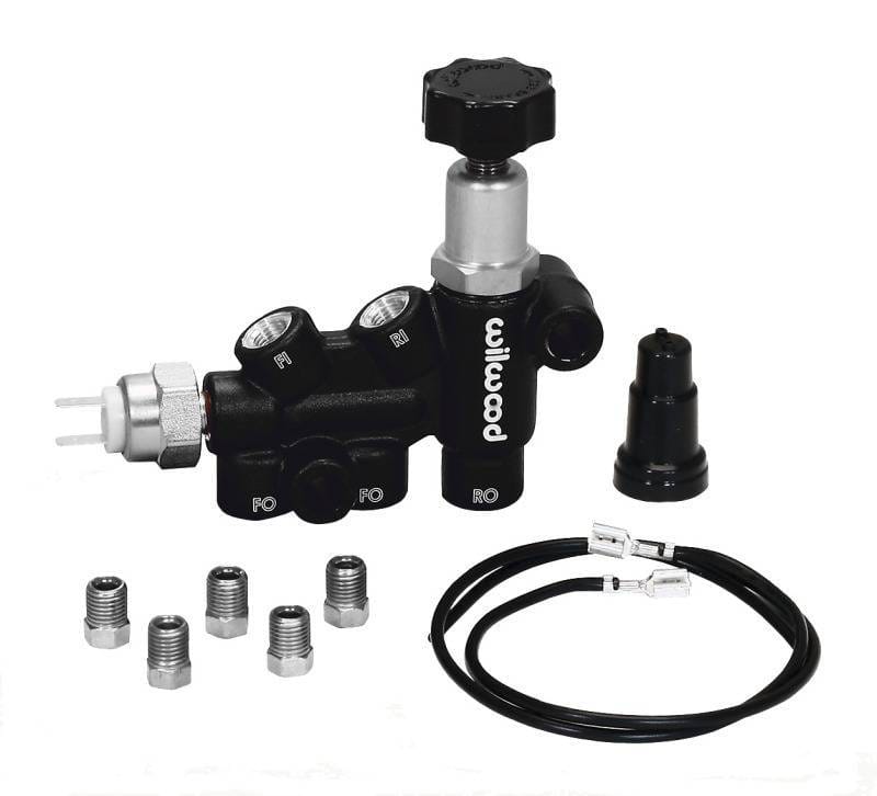 Wilwood 260-11179 Wilwood Proportioning Valve - Knob Adjust 3/8-24 IF Combo w/ switch