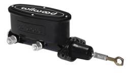 Wilwood 260-12900-BK Wilwood High Volume Tandem M/C - 7/8in Bore Black-W/Pushrod - Early Mustang