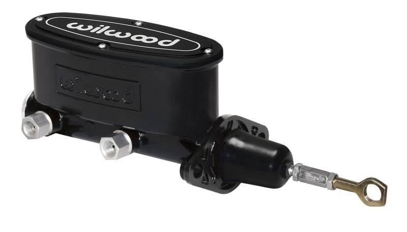 Wilwood 260-12900-BK Wilwood High Volume Tandem M/C - 7/8in Bore Black-W/Pushrod - Early Mustang