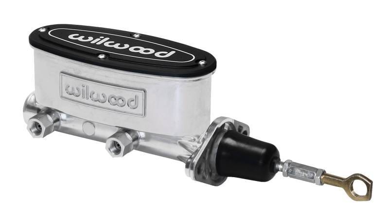 Wilwood 260-12900-P Wilwood High Volume Tandem M/C - 7/8in Bore Ball Burnished-W/Pushrod - Early Mustang