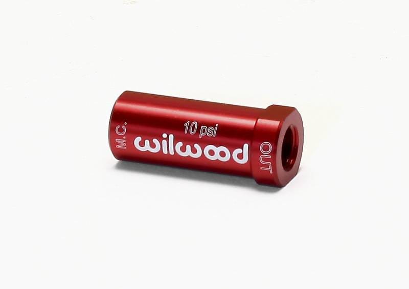 Wilwood 260-13707 Wilwood Residual Pressure Valve - New Style 10# / Red