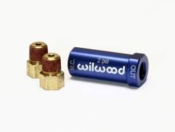 Wilwood 260-13783 Wilwood Residual Pressure Valve - New Style w/ Fittings - 2# / Blue