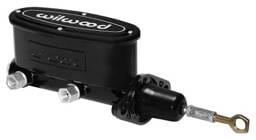 Wilwood 260-14157-BK Wilwood High Volume Tandem M/C - 15/16in Bore Black-W/Pushrod - Early Mustang