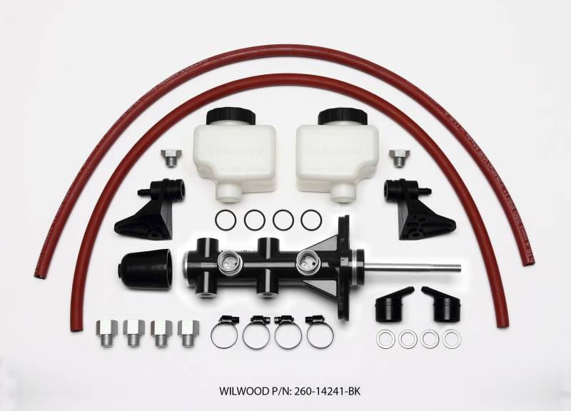 Wilwood 260-14241-BK Wilwood Tandem Remote Master Cylinder - 7/8in Bore Black thumbnail 5