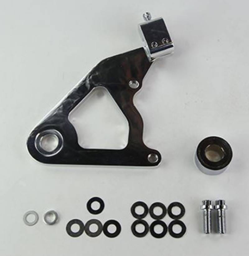 Wilwood 250-8036-P Wilwood Caliper Mounting Kit Polished w/Bracket GP310 2000-Present Softail