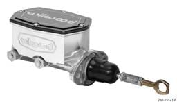 Wilwood 260-15521-P Wilwood Compact Tandem Master Cylinder - 15/16in Bore - w/Pushrod fits Mustang (Ball Burnished)