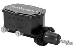 Wilwood 260-16521-BK Wilwood Corvette C2 Compact Tandem Master Cylinder - 15/16in Bore Ball Black