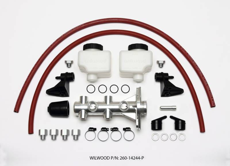 Wilwood 260-14244-P Wilwood Tandem Remote Master Cylinder - 1 1/8in Bore Ball Burnished thumbnail 5