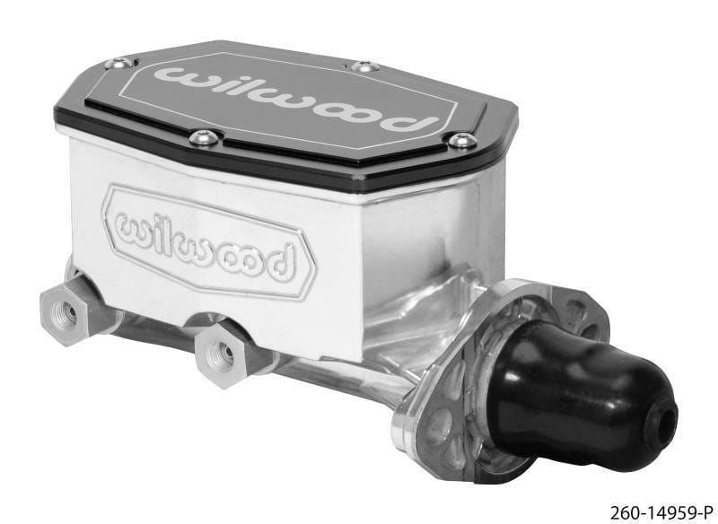 Wilwood 260-14959-P Wilwood Compact Tandem Master Cylinder - 1in Bore - w/Pushrod (Ball Burnished)
