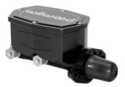 Wilwood 260-14960-BK Wilwood Compact Tandem Master Cylinder - 1.12in Bore - w/Pushrod (Black)