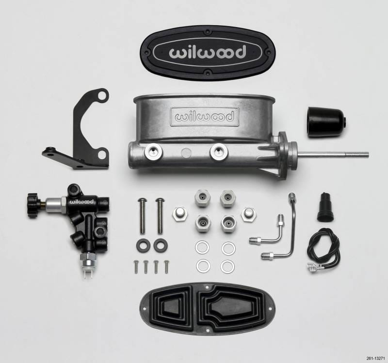 Wilwood 261-13271 Wilwood HV Tandem M/C Kit w L/H Bracket & Prop Valve - 7/8in Bore-W/Pushrod thumbnail 3