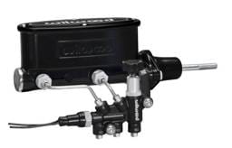 Wilwood 261-13271-BK Wilwood HV Tandem M/C Kit w L/H Bracket & Prop Valve - 7/8in Bore Black-W/Pushrod