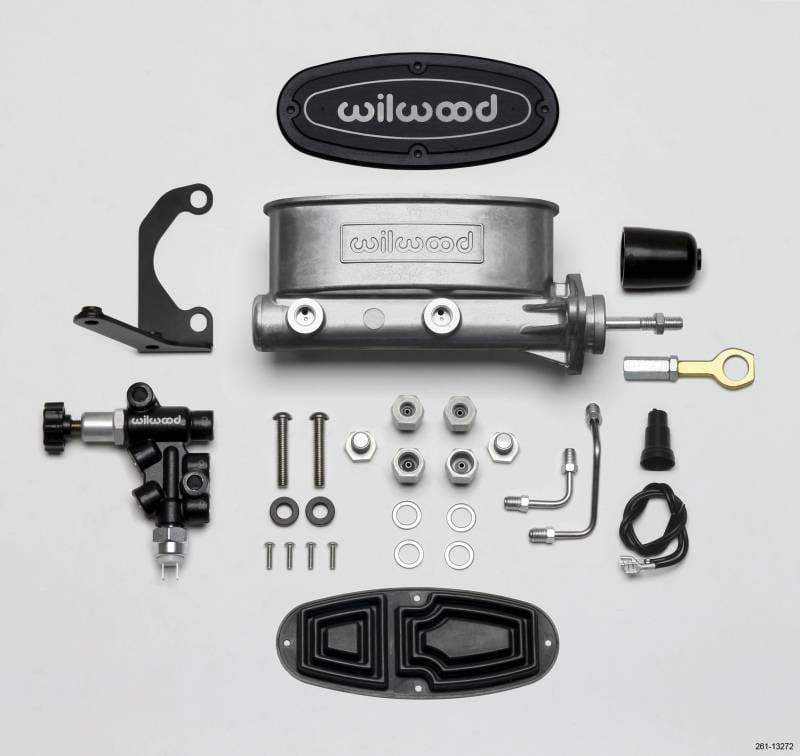 Wilwood 261-13272 Wilwood HV Tandem M/C Kit w L/H Bracket & Prop Valve - 7/8in Bore-W/Pushrod - Early Mustang thumbnail 3