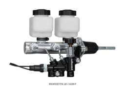 Wilwood 261-14249-P Wilwood Tandem Remote M/C Kit w L/H Bracket & Prop Valve - 7/8in Bore Ball Burnished-W/Pushrod