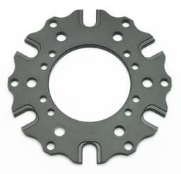 Wilwood 300-12581 Wilwood Rotor Adaptor Floating - Sprint / Midget Hub 6x5.50 BC Gen II (3.37 x 2.28)