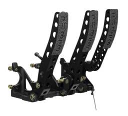 Wilwood 340-12411 Wilwood Pedal Assembly Floor Mount-Brake Clutch & Throttle w/ Throttle Linkage