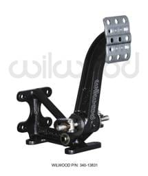 Wilwood 340-13831 Wilwood Adjustable Brake Pedal - Dual MC - Floor Mount - 6:1