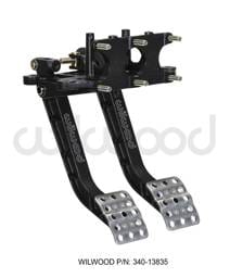 Wilwood 340-13835 Wilwood Adjustable Dual Pedal - Brake / Clutch - Rev. Swing Mount - 5.1:1