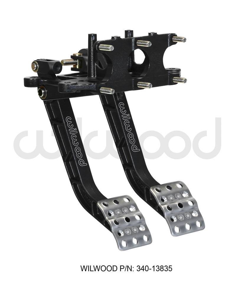 Wilwood 340-13835 Wilwood Adjustable Dual Pedal - Brake / Clutch - Rev. Swing Mount - 5.1:1