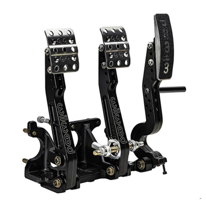 Wilwood 340-16604 Wilwood Adjustable Tru-Bar Brake, Clutch, Throttle - Floor Mount - 4.75-5.75:1