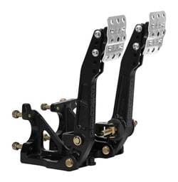 Wilwood 340-16606 Wilwood Adjustable Balance Bar Brake w/ Clutch Combo - Floor Mount - 4.75-5.75:1