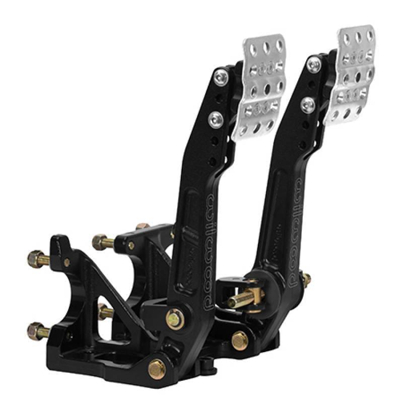Wilwood 340-16606 Wilwood Adjustable Balance Bar Brake w/ Clutch Combo - Floor Mount - 4.75-5.75:1