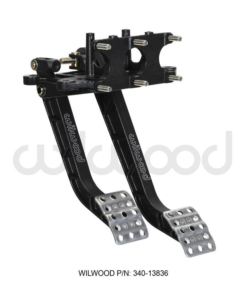 Wilwood 340-13836 Wilwood Adjustable Dual Pedal - Brake / Clutch - Rev. Swing Mount -6.25:1 Brake 5.1:1 Clutch