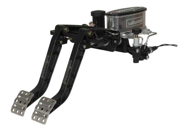 Wilwood 340-14360 Wilwood Adjustable-Tandem Dual Pedal - Brake / Clutch - Fwd. Swing Mount - 6.25:1 - Black E-Coat