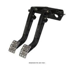 Wilwood 340-14361 Wilwood Adjustable-Tandem Dual Pedal - Brake / Clutch - Fwd. Swing Mount - 7.0:1 - Black E-Coat