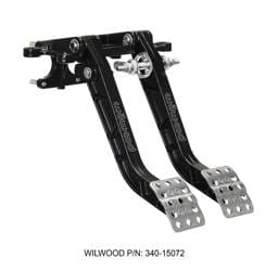 Wilwood 340-15072 Wilwood Adjustable-Trubar Dual Pedal - Brake / Clutch - Fwd. Swing Mount - 6.25:1