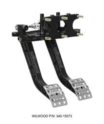 Wilwood 340-15073 Wilwood Adjustable-Trubar Dual Pedal - Brake / Clutch - Rev. Swing Mount - 5.1:1