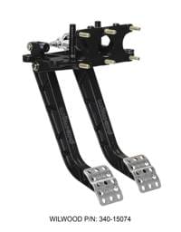 Wilwood 340-15074 Wilwood Adjustable-Trubar Dual Pedal - Brake / Clutch - Rev. Swing Mount - 6.25:1