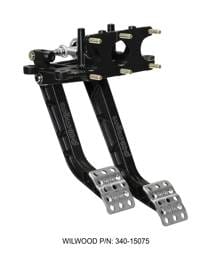 Wilwood 340-15075 Wilwood Adjustable-Trubar Dual Pedal - Brake / Clutch - Rev. Swing Mount -6.25:1 Brake 5.1:1 Clutch