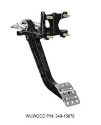 Wilwood 340-15076 Wilwood Adjustable-Trubar Brake Pedal - Rev. Swing Mount - 5.1:1