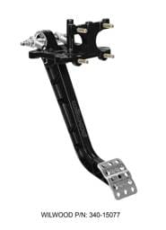 Wilwood 340-15077 Wilwood Adjustable-Trubar Brake Pedal - Dual MC - Rev. Swing Mount - 6.25:1