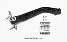 Wilwood 340-15151 Wilwood Retrofit Kit Adj Trubar Brake Pedal - Brake -Rev Swing Mount -5.1:1