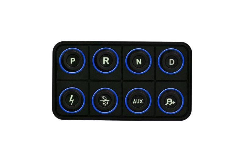 AEM 30-8400 AEM EV 8 Button Keypad CAN Based Programmable Backlighting